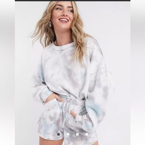 Free People Kelly tie-dye two piece lounge Set